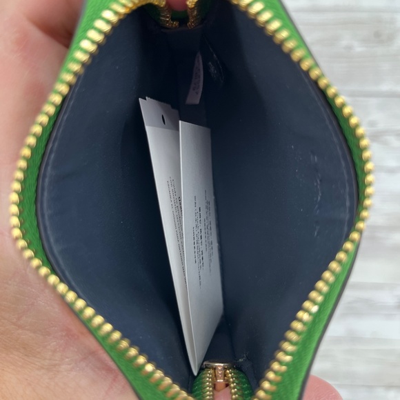 Coach Zip Card Case With Floral Print Wallet Bag Purse - Picture 3 of 6